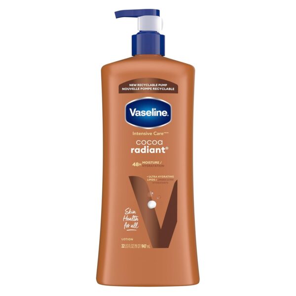 Vaseline Intensive Care Cocoa Radiant Lotion, 4-Pack, 8.45 oz chacun